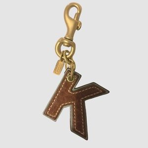 Letter “K” Coach Keychain
